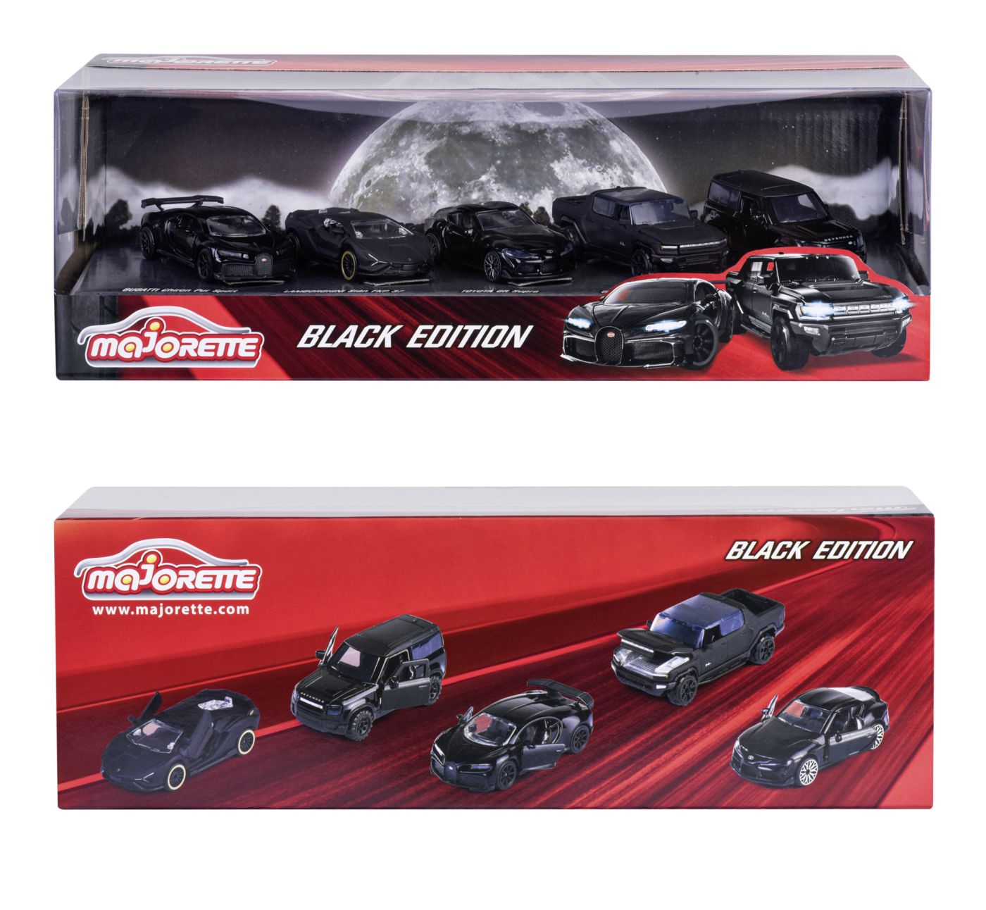 Majorette set 5 masinute black edition 2.0 giftpack - Publisol.ro