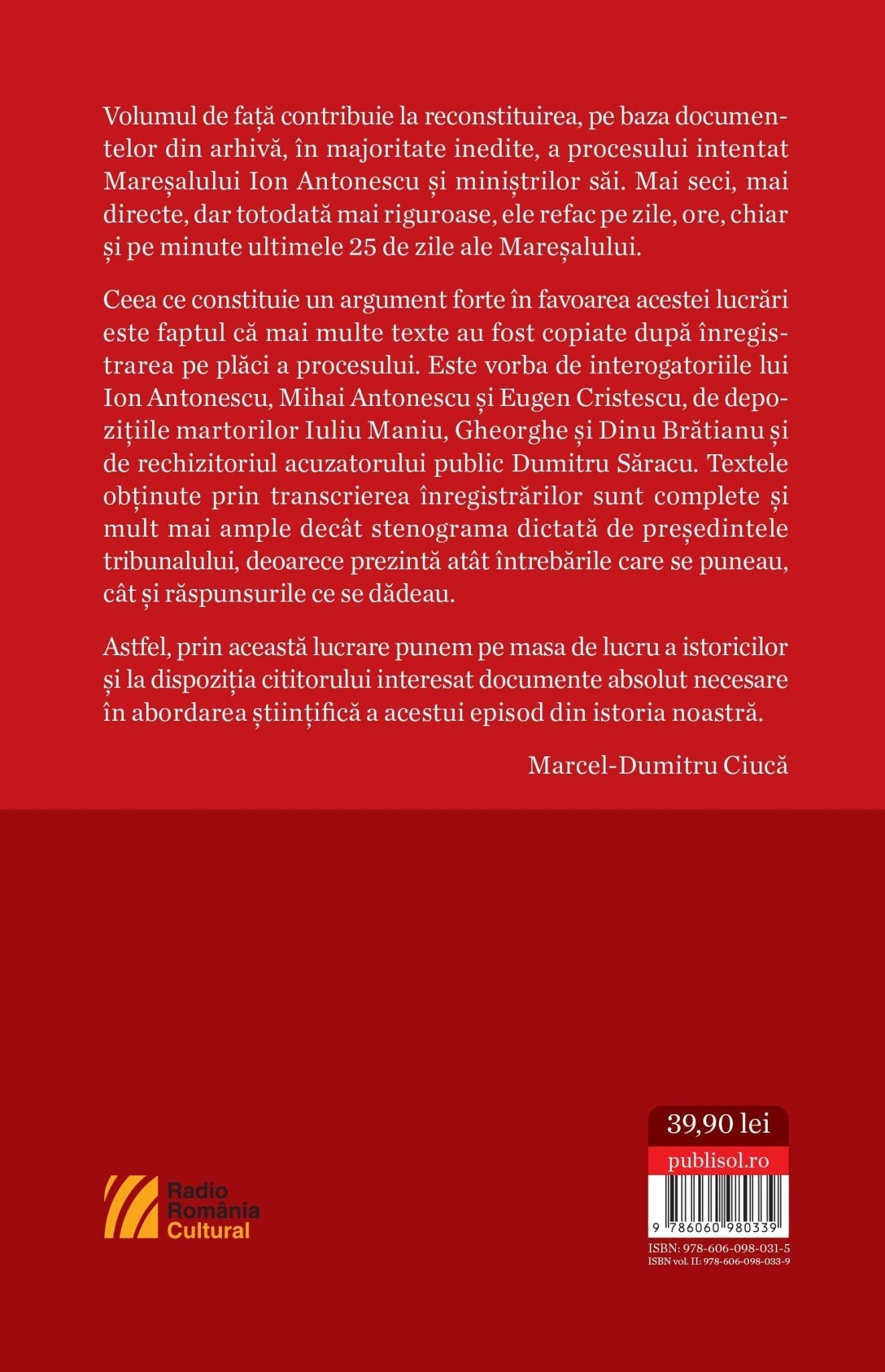 Maresalul Antonescu In fata Istoriei - Pachet 3 volume - Ed. digitala - PDF - Publisol.ro