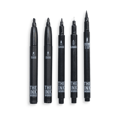Markere negre The Ink Works - Set de 5 dimensiuni diferite - Ooly - Publisol.ro