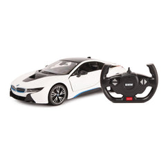 Masina cu telecomanda Bmw i8 alb scara 1 la 14 - Publisol.ro