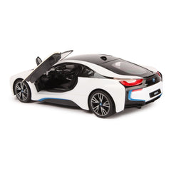 Masina cu telecomanda Bmw i8 alb scara 1 la 14 - Publisol.ro
