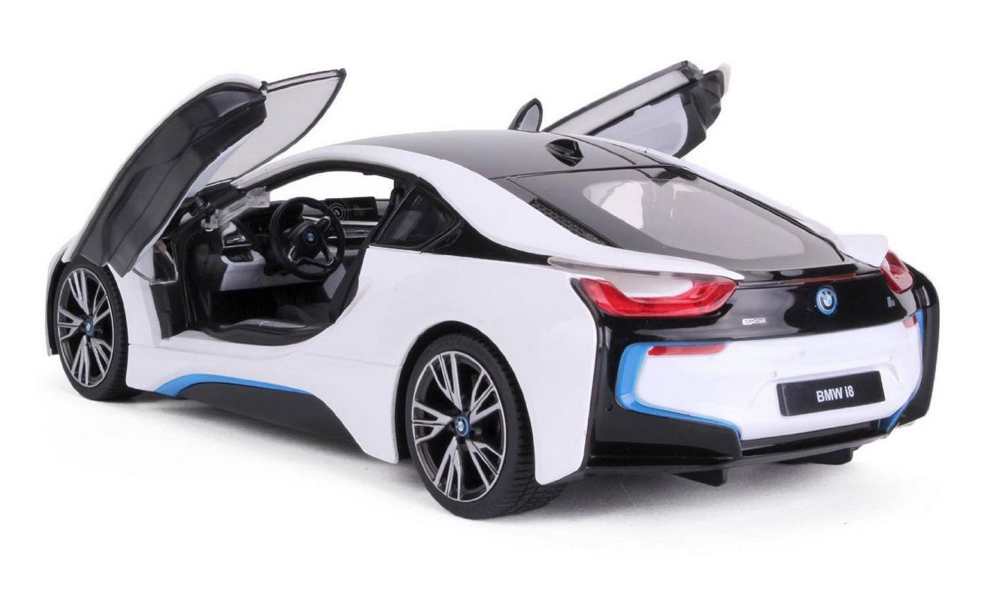 Masina cu telecomanda Bmw i8 alb scara 1 la 14 - Publisol.ro