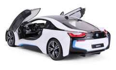 Masina cu telecomanda Bmw i8 alb scara 1 la 14 - Publisol.ro