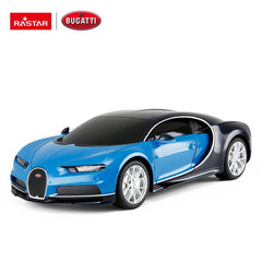 Masina cu telecomanda Bugatti chiron albastru cu scara 1 la 24 - Publisol.ro