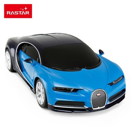Masina cu telecomanda Bugatti chiron albastru cu scara 1 la 24 - Publisol.ro
