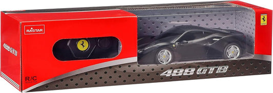 Masina cu telecomanda ferrari 488 gtb negru scara 1 la 24, Rastar - Publisol.ro