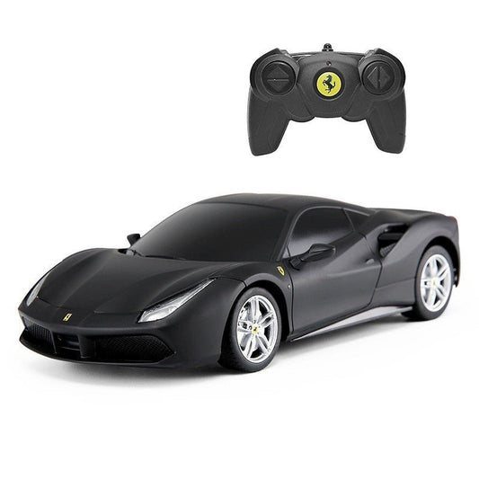 Masina cu telecomanda ferrari 488 gtb negru scara 1 la 24, Rastar - Publisol.ro