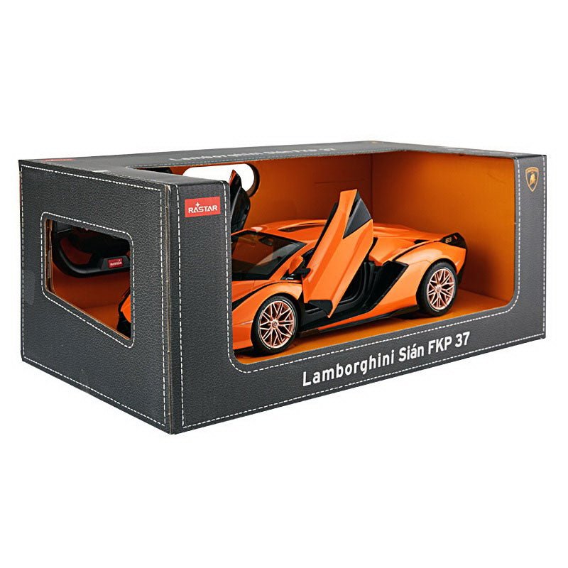 Masina cu telecomanda Lamborghini sian portocaliu cu scara 1 la 14 - Publisol.ro