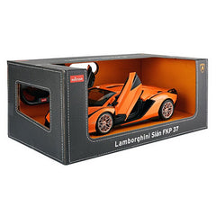 Masina cu telecomanda Lamborghini sian portocaliu cu scara 1 la 14 - Publisol.ro