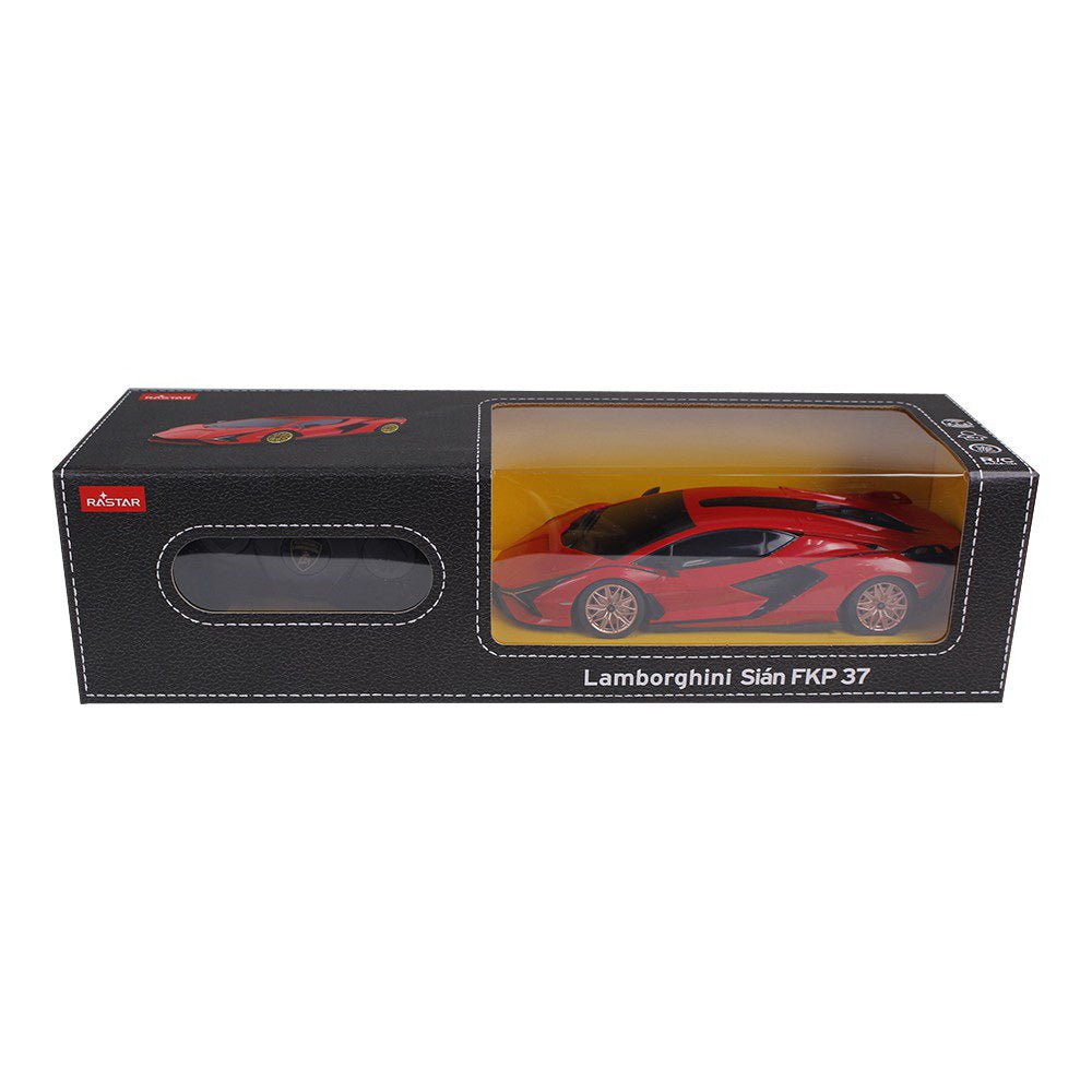 Masina cu telecomanda Lamborghini sian rosu cu scara 1 la 24 - Publisol.ro