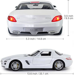 Masina cu telecomanda Mercedes - benz sls alb scara 1 la 14 - Publisol.ro