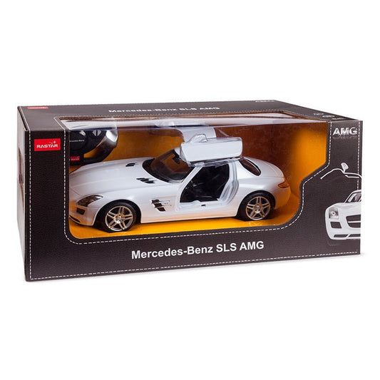 Masina cu telecomanda Mercedes - benz sls alb scara 1 la 14 - Publisol.ro
