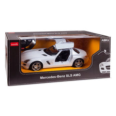 Masina cu telecomanda Mercedes - benz sls alb scara 1 la 14 - Publisol.ro