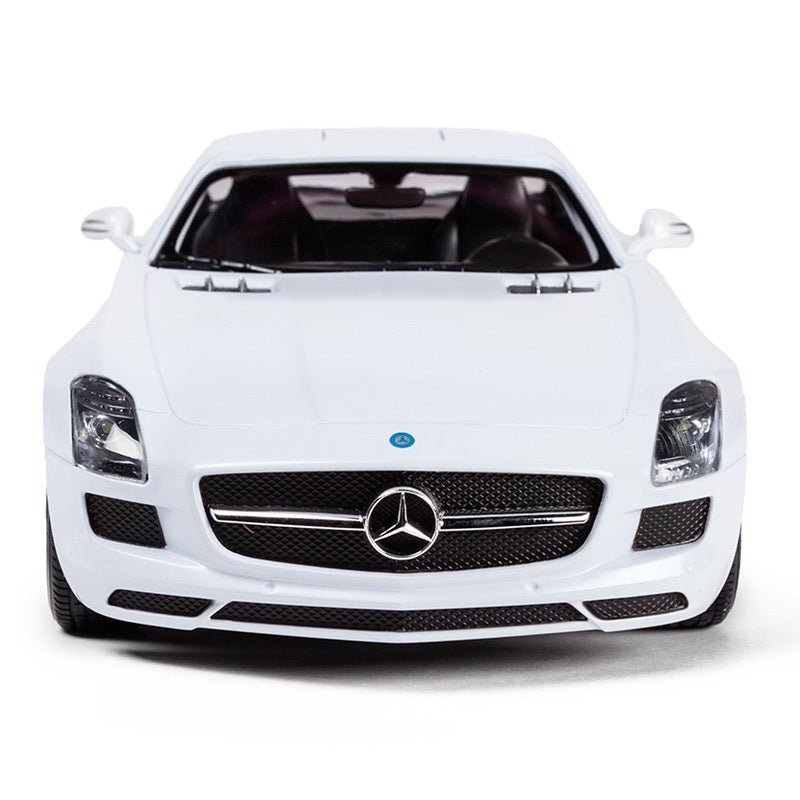 Masina cu telecomanda Mercedes - benz sls alb scara 1 la 14 - Publisol.ro
