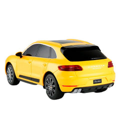 Masina cu telecomanda Porsche Macan turbo galbena scara 1 la 14 - Publisol.ro