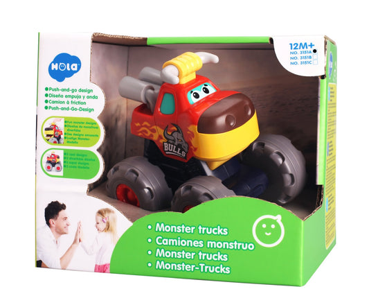 Masinuta bebe monster truck taurasul cel furios, Jucarii Bebe - Publisol.ro
