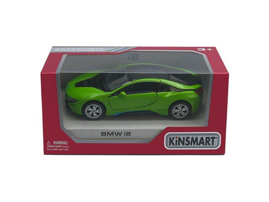 Masinuta metalica bmw i8 13cm scara 1 la 36, KINSMART - Publisol.ro