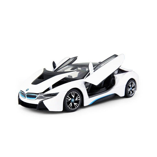 Masinuta metalica Bmw i8 alba scara 1 la 24 - Publisol.ro