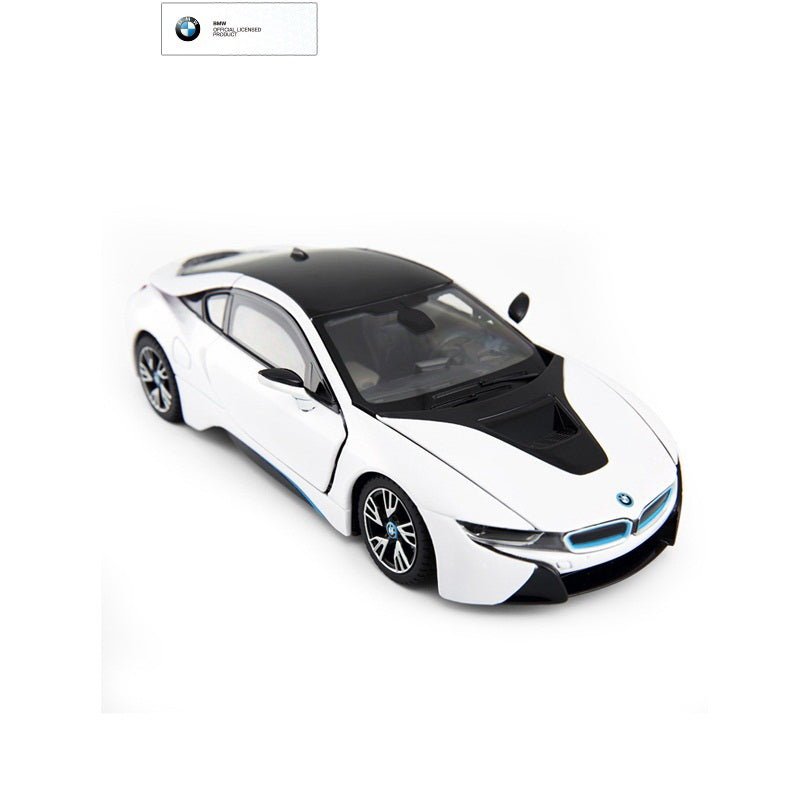Masinuta metalica Bmw i8 alba scara 1 la 24 - Publisol.ro