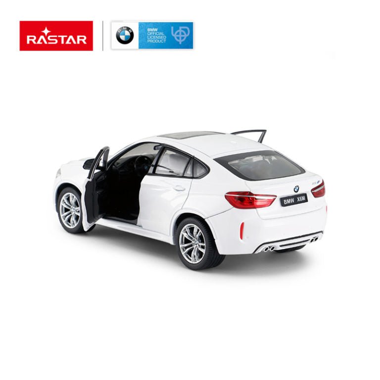 Masinuta metalica Bmw x6m alb scara 1 la 24 - Publisol.ro