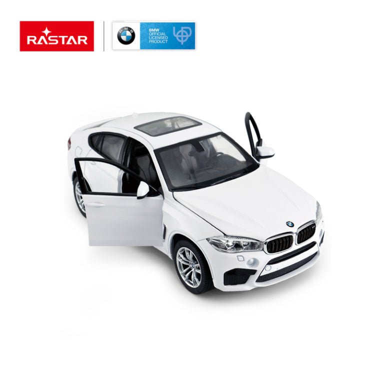 Masinuta metalica Bmw x6m alb scara 1 la 24 - Publisol.ro
