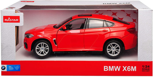 Masinuta metalica bmw x6m rosu scara 1 la 24, Rastar - Publisol.ro