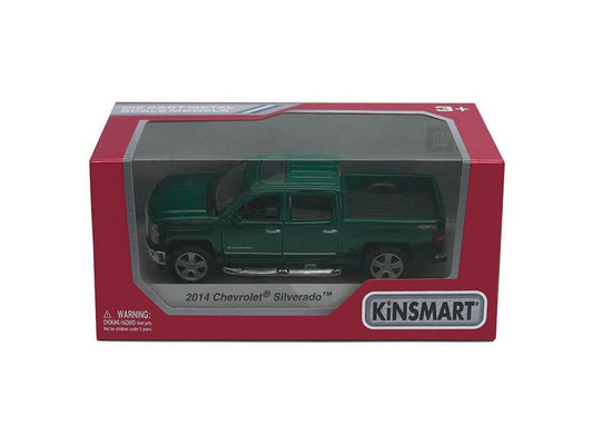 Masinuta metalica chevrolet silverado 13cm scara 1 la 46, KINSMART - Publisol.ro