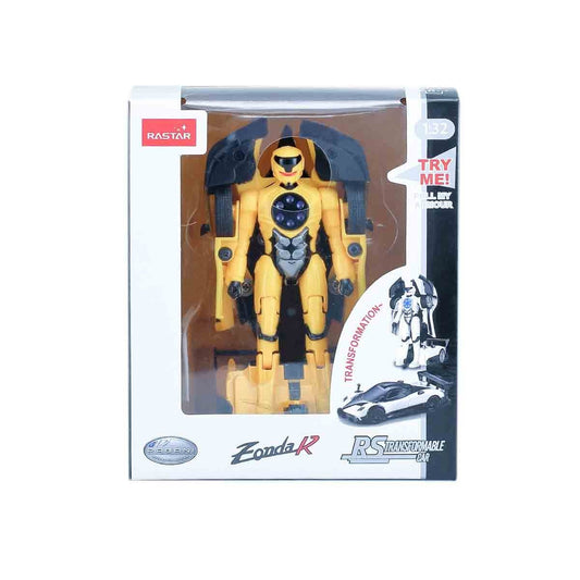 Masinuta metalica convertibila pagani zonda r galben cu scara 1 la 32, Rastar - Publisol.ro