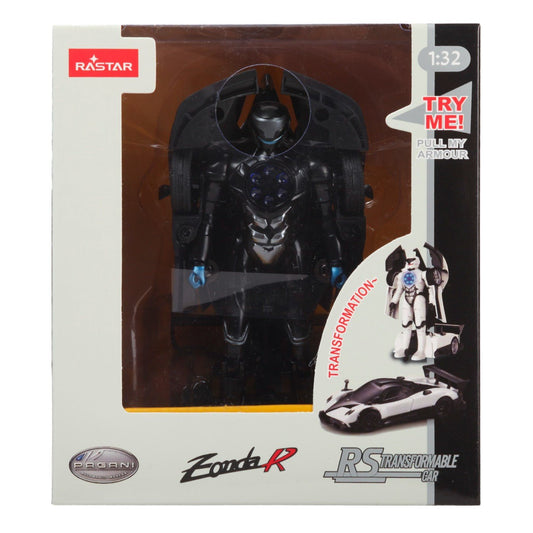 Masinuta metalica convertibila pagani zonda r negru cu scara 1 la 32, Rastar - Publisol.ro