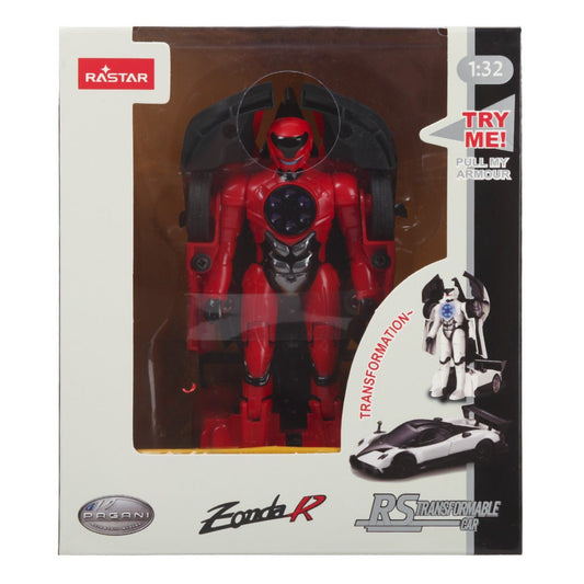 Masinuta metalica convertibila pagani zonda r rosu cu scara 1 la 32, Rastar - Publisol.ro