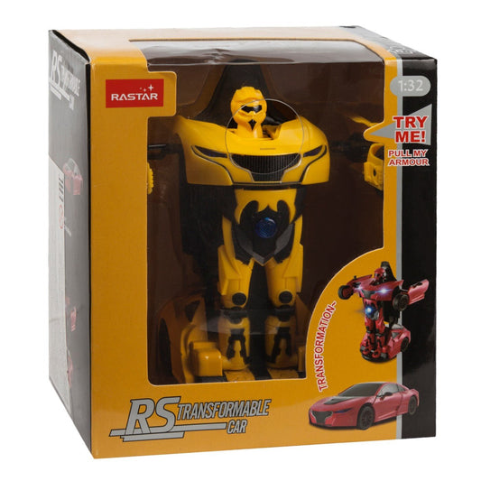 Masinuta metalica convertibila rs galbena cu scara 1 la 32, Rastar - Publisol.ro