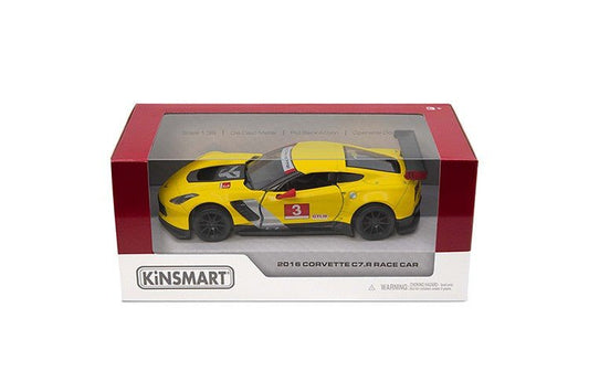 Masinuta metalica corvette c7 r 2016 13cm scara 1 la 36, KINSMART - Publisol.ro