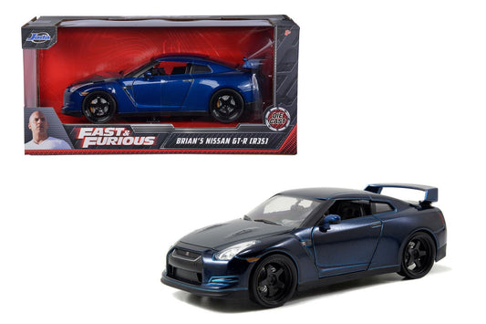 Masinuta metalica fast and furious 2009 nissan gt - r scara 1 la 24, Simba - Publisol.ro