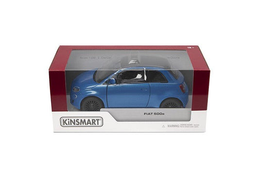 Masinuta metalica fiat 500e 13cm scara 1 la 28, KINSMART - Publisol.ro