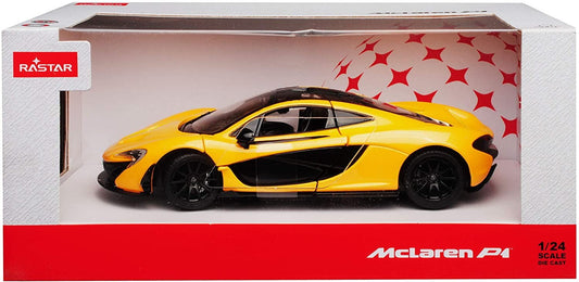Masinuta metalica mclaren p1 galben scara 1 la 24, Rastar - Publisol.ro