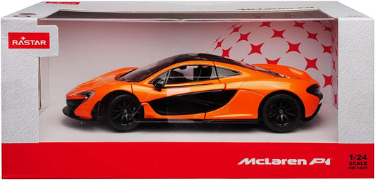 Masinuta metalica mclaren p1 portocaliu scara 1 la 24, Rastar - Publisol.ro