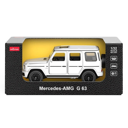 Masinuta metalica merceded benz amg g63 alb scara 1 la 32, Rastar - Publisol.ro