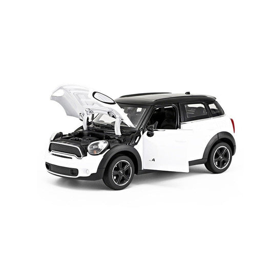 Masinuta metalica Minicooper alba scara 1 la 24 - Publisol.ro