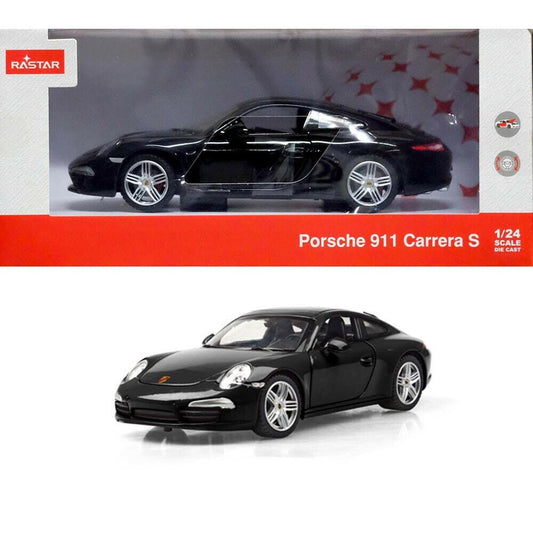 Masinuta metalica porsche 911 negru scara 1 la 24, Rastar - Publisol.ro
