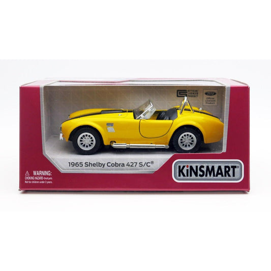 Masinuta metalica shelby cobra 13cm scara 1 la 32, KINSMART - Publisol.ro