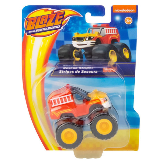 Masinute blaze din metal rescue stripes, Mattel - Publisol.ro