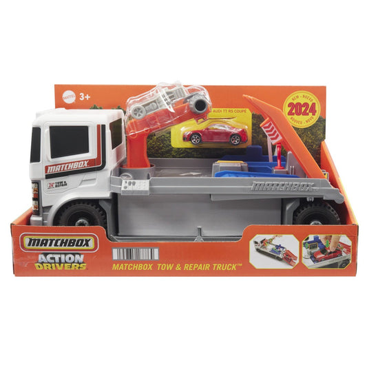 Matchbox action drivers camion de reparatii si remorcare, Mattel - Publisol.ro