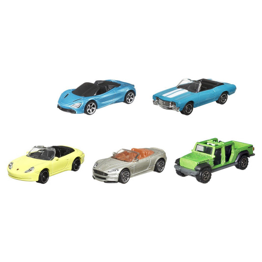 Matchbox set 5 masinute metalice mbx blue highways ii scara 1:64, Mattel - Publisol.ro