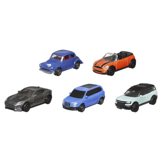 Matchbox set 5 masinute metalice mbx british roadways scara 1:64, Mattel - Publisol.ro