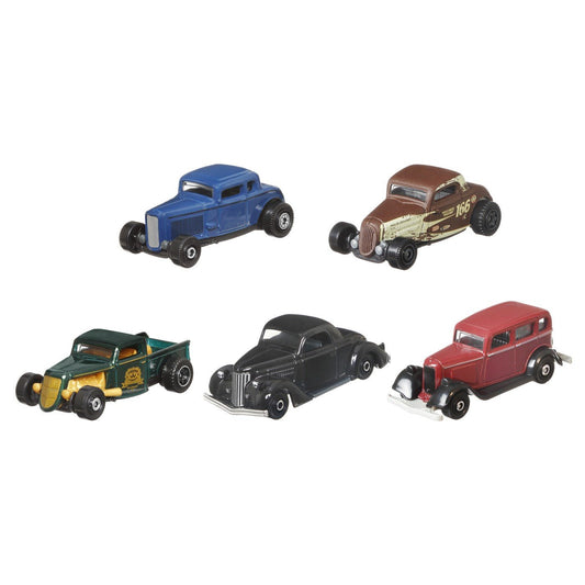 Matchbox set 5 masinute metalice mbx road cruisers scara 1:64, Mattel - Publisol.ro