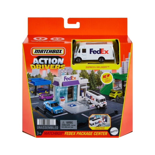Matchbox set action drivers centrul de colete fedex, Mattel - Publisol.ro