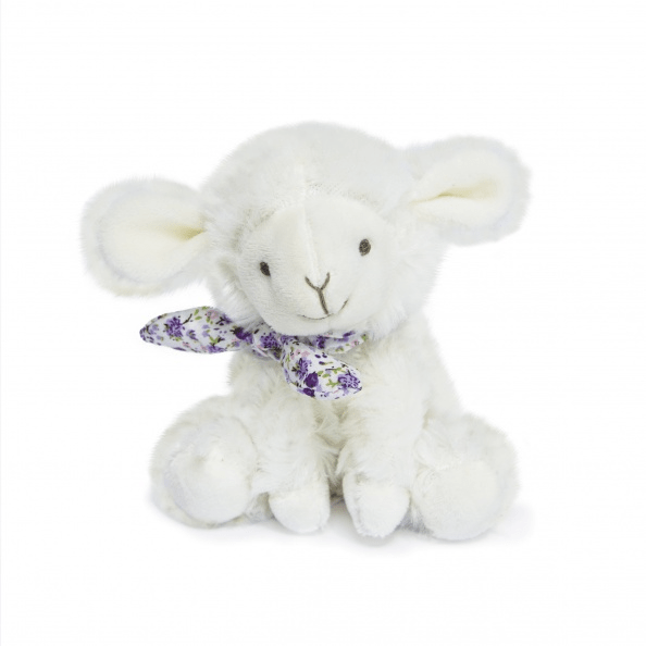 Mielusel Doudou - jucarie de plus, 12 cm, cu esarfa - Doudou et Compagnie - Publisol.ro