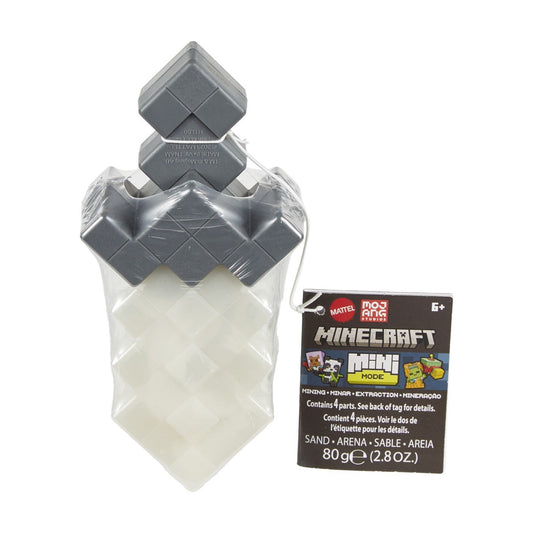 Minecraft mini mode set explorare miniera gri si alb, Mattel - Publisol.ro