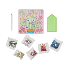 Mini Atelier creativ DIY cu diamante - Cheery Cactus - Ooly - Publisol.ro