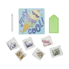 Mini Atelier creativ DIY cu diamante - Cool Icecream - Ooly - Publisol.ro